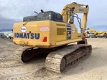 Back corner of used Excavator,Back corner of used Komatsu ,Used Excavator in yard